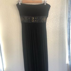 Ladies black long dress.  Size Medium